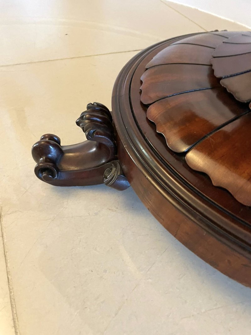 Outstanding Quality Antique Victorian Mahogany Card/Side Table - Image 13