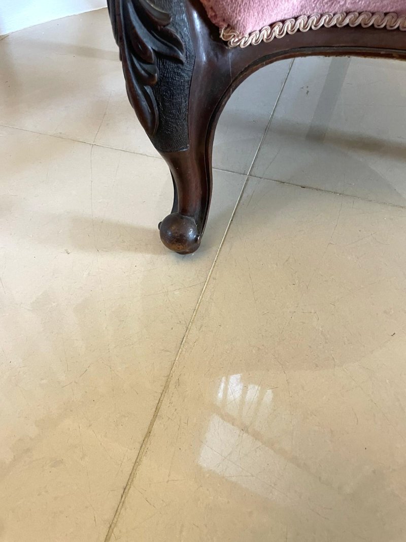 Fantastic Quality Antique Victorian Carved Walnut 3 Piece Suite - Image 21