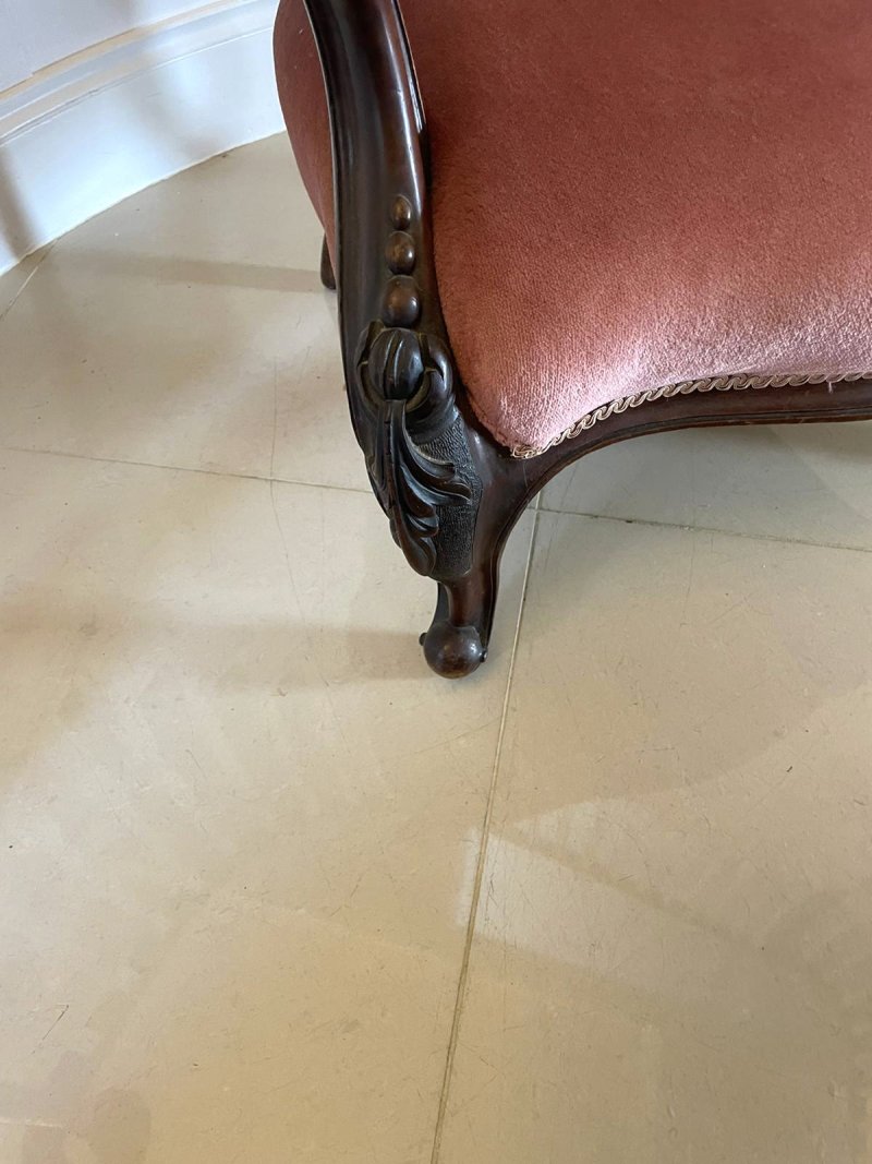 Fantastic Quality Antique Victorian Carved Walnut 3 Piece Suite - Image 20