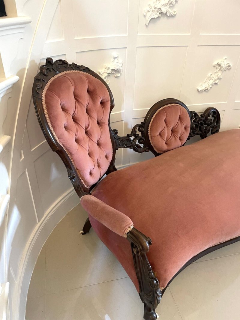 Fantastic Quality Antique Victorian Carved Walnut 3 Piece Suite - Image 15