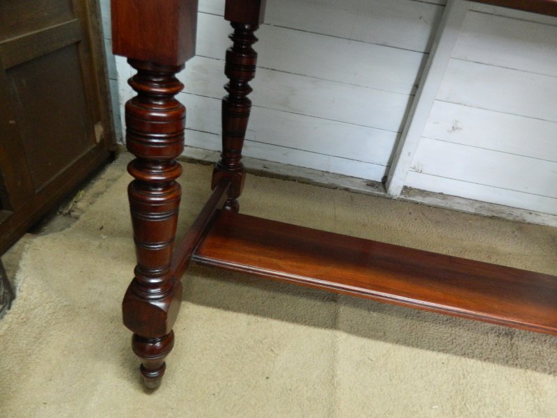 Victorian Marble Wash Stand with Tiled Back Mirror & 2 Drawers Mahogany - Image 10