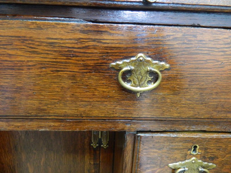 W.R. Simkin Solid Oak Knee Hole Desk - Image 7