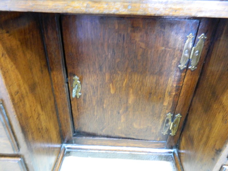 W.R. Simkin Solid Oak Knee Hole Desk - Image 9