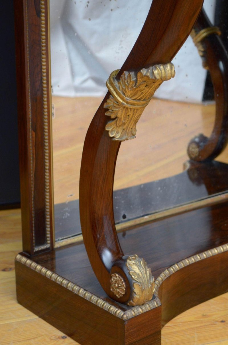 Regency Rosewood Console Table - Image 5