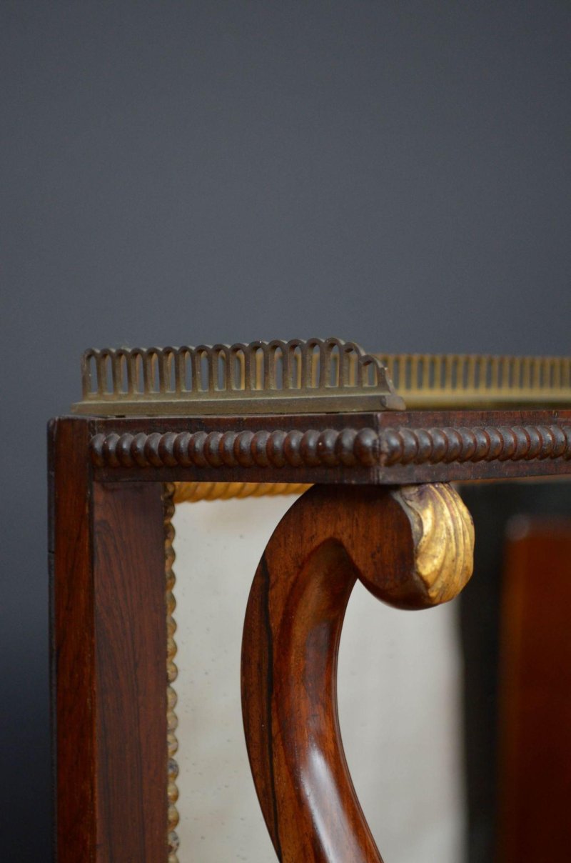 Regency Rosewood Console Table - Image 7
