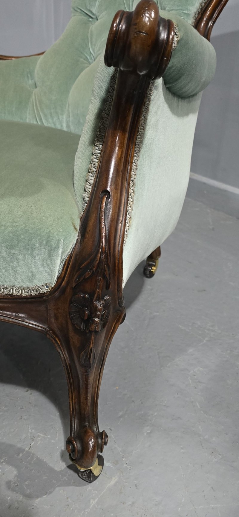 Victorian Mahogany Sofa - Image 3