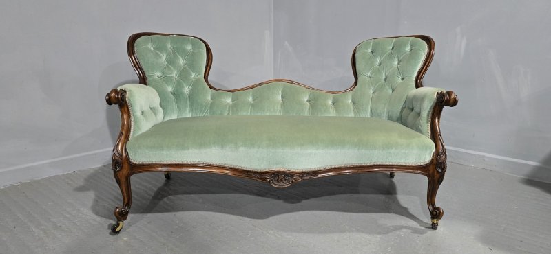 Victorian Mahogany Sofa - Image 5