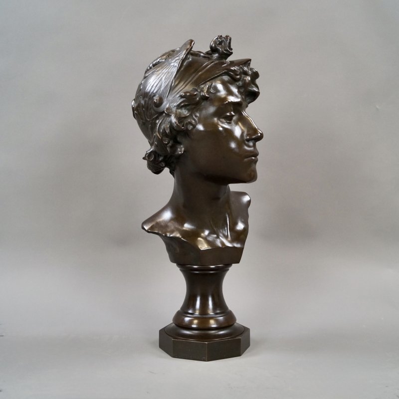 A Bronze Bust Of Mercury By Jacques Marin - Image 2