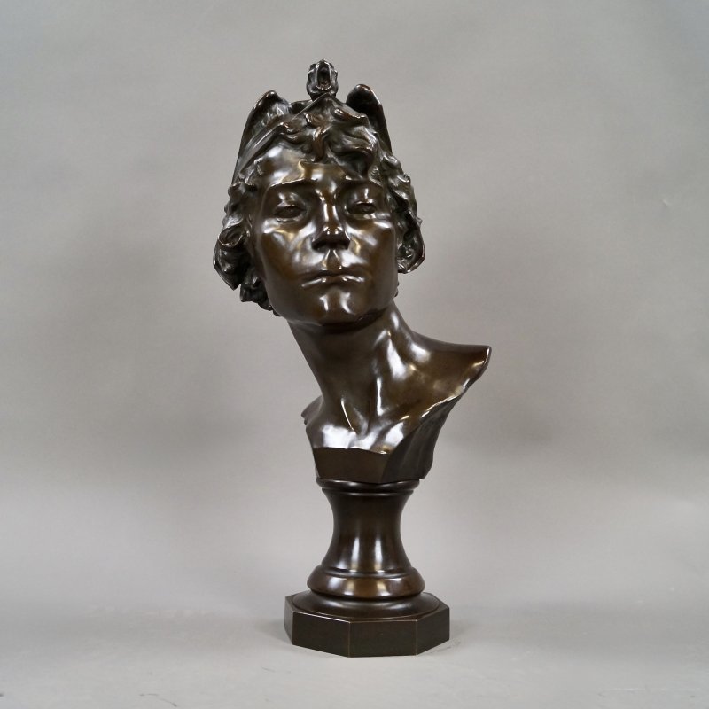 A Bronze Bust Of Mercury By Jacques Marin - Image 3