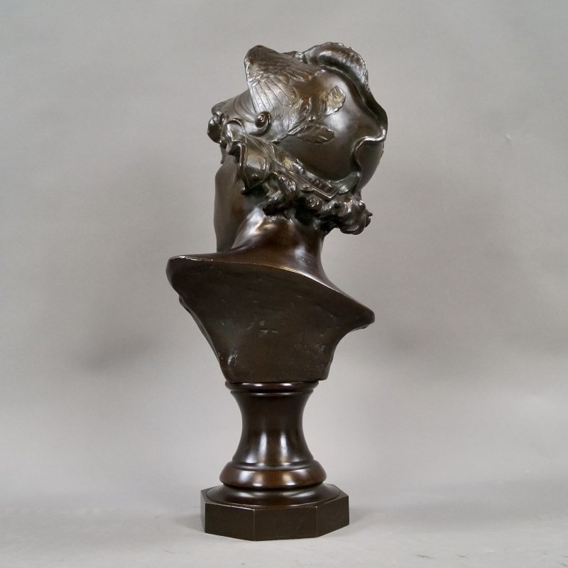 A Bronze Bust Of Mercury By Jacques Marin - Image 4