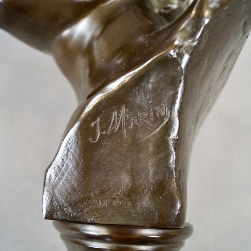 A Bronze Bust Of Mercury By Jacques Marin - Image 6