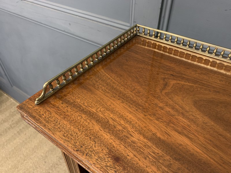 Late Victorian Walnut Open Bookcase - Image 12