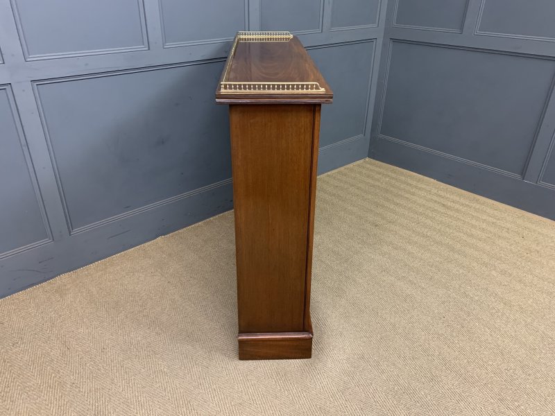 Late Victorian Walnut Open Bookcase - Image 5