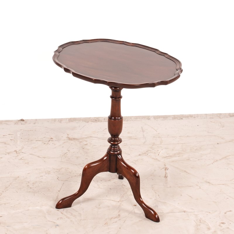 Mahogany Oval Topped Wine Table - Image 2
