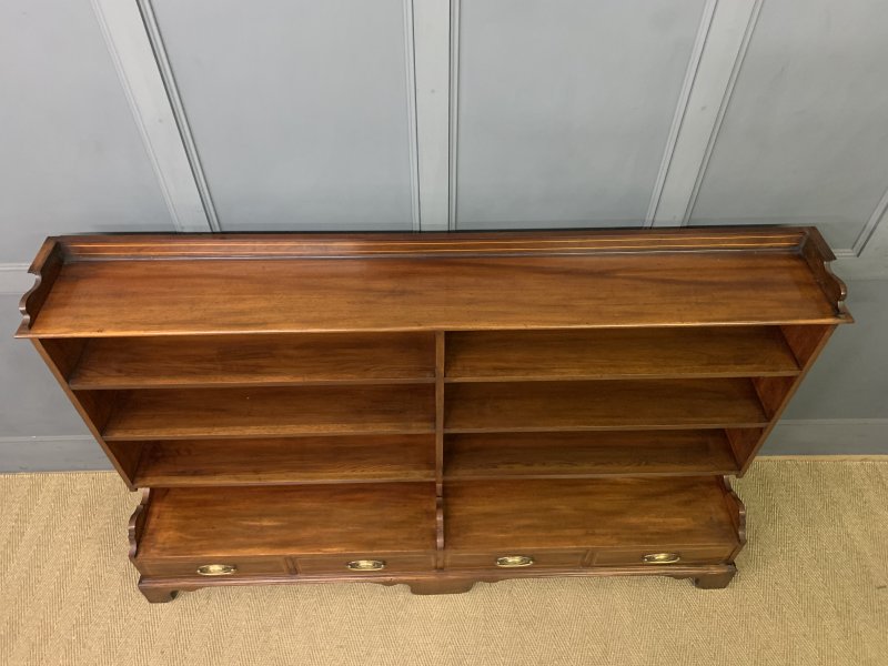 Edwardian Mahogany Open Bookcase by Lamb of Manchester - Image 7