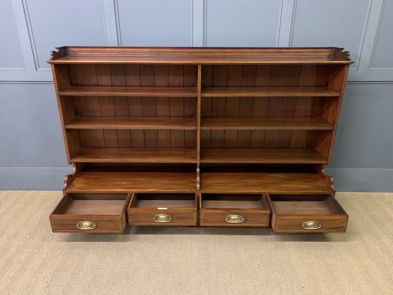 Edwardian Mahogany Open Bookcase by Lamb of Manchester - Image 11