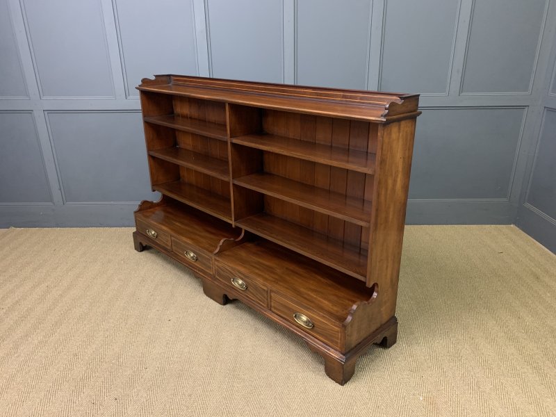 Edwardian Mahogany Open Bookcase by Lamb of Manchester - Image 6
