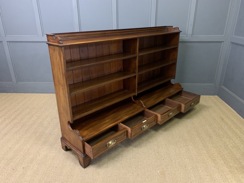 Edwardian Mahogany Open Bookcase by Lamb of Manchester - Image 9