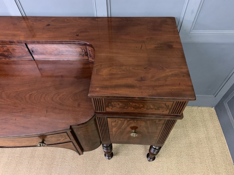 Large Regency Period Inlaid Flame Mahogany Sideboard - Image 3