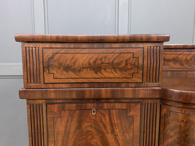 Large Regency Period Inlaid Flame Mahogany Sideboard - Image 12
