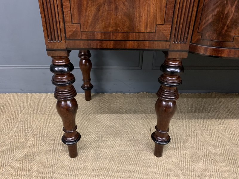 Large Regency Period Inlaid Flame Mahogany Sideboard - Image 19