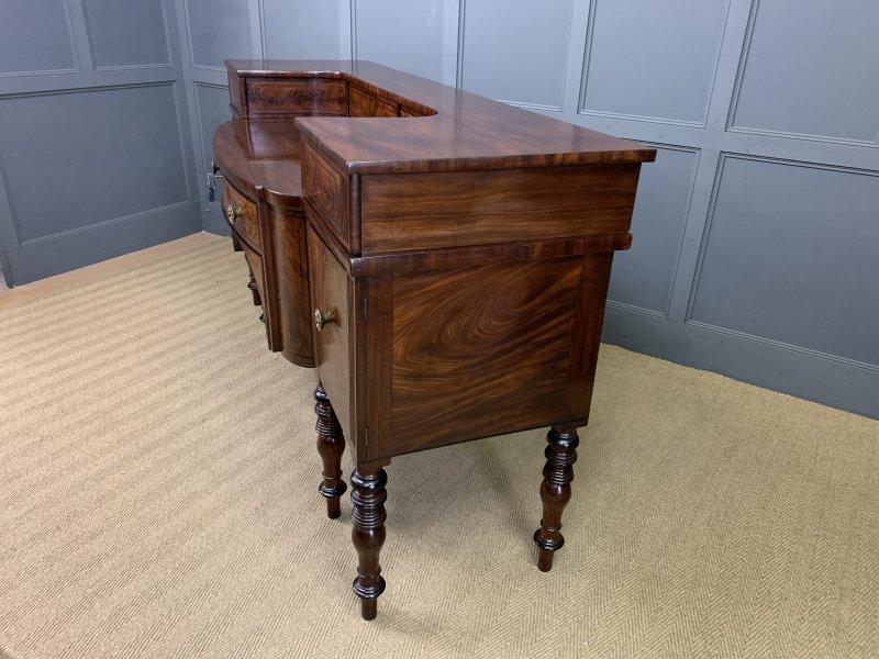 Large Regency Period Inlaid Flame Mahogany Sideboard - Image 20