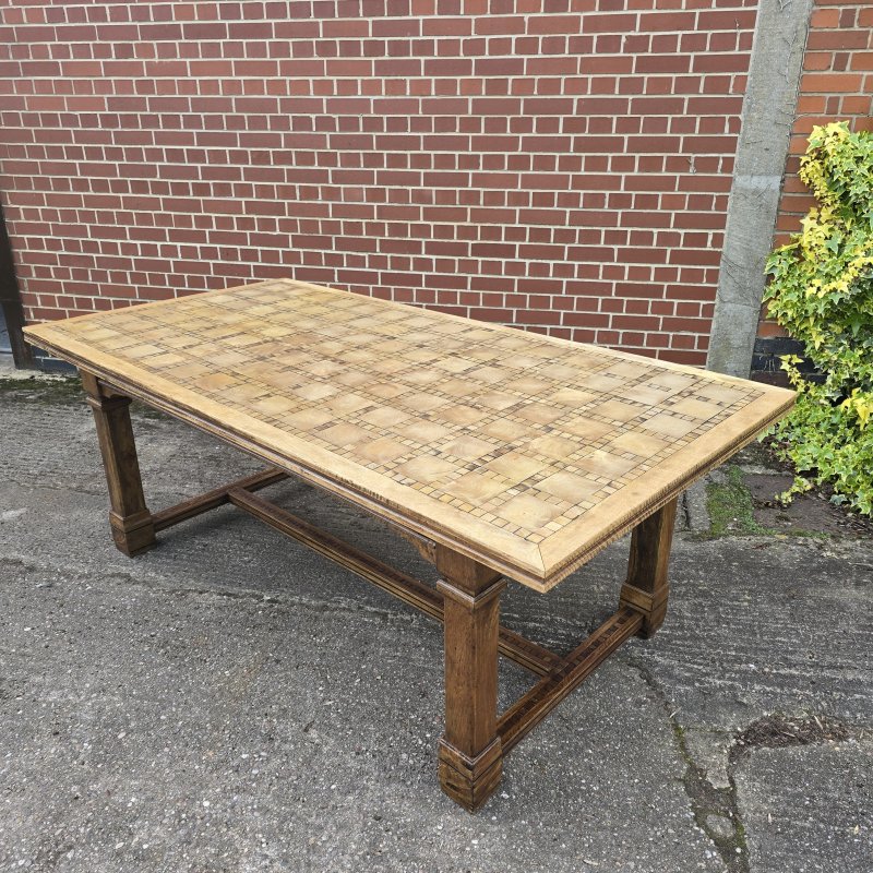 Large French Walnut Refrectory Farmhouse Kitchen Dining Table