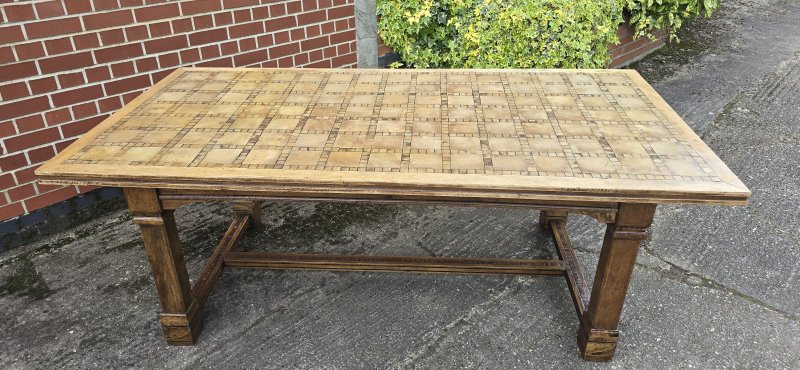 Large French Walnut Refrectory Farmhouse Kitchen Dining Table - Image 10