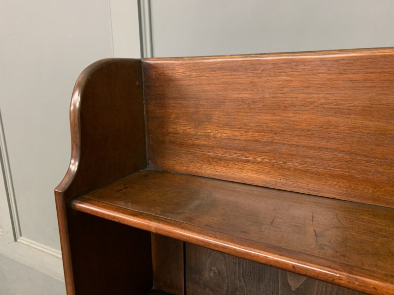 Victorian Mahogany Waterfall Open Bookcase - Image 3