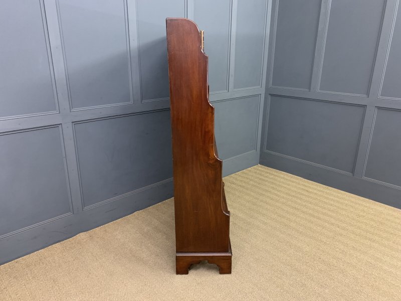 Victorian Mahogany Waterfall Open Bookcase - Image 12