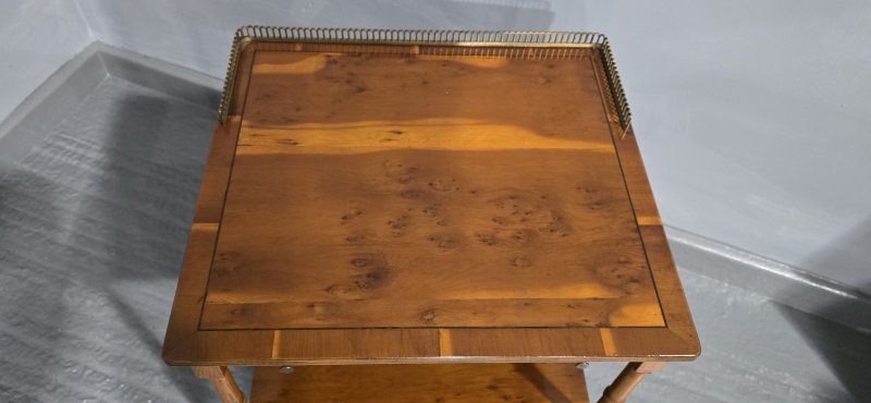 Regency Yew Wood Lamp Table - Image 3