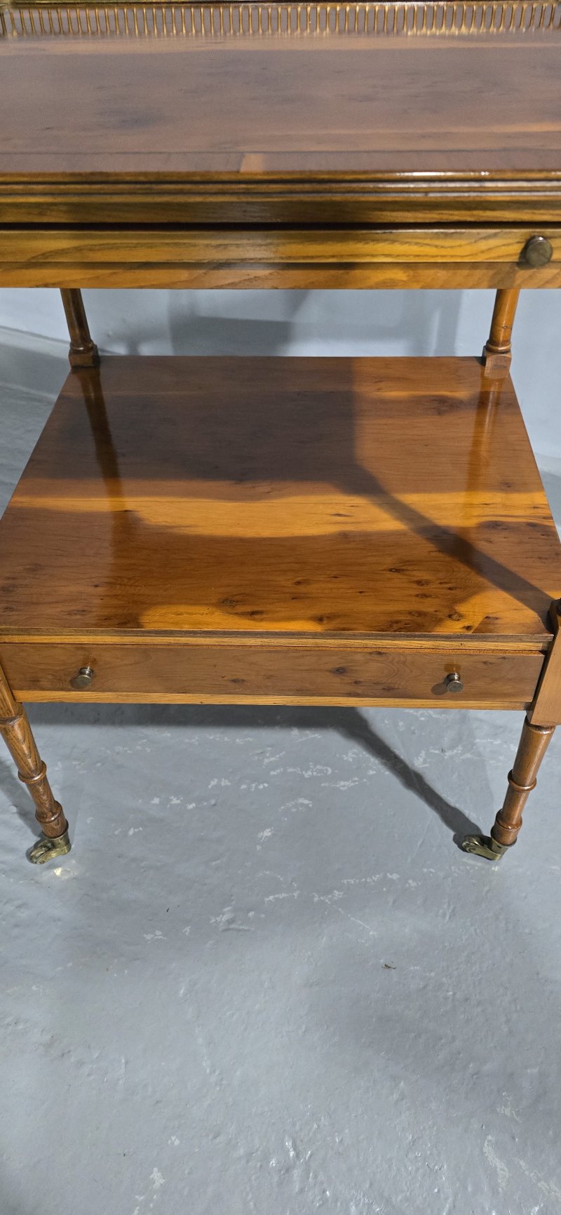 Regency Yew Wood Lamp Table - Image 7