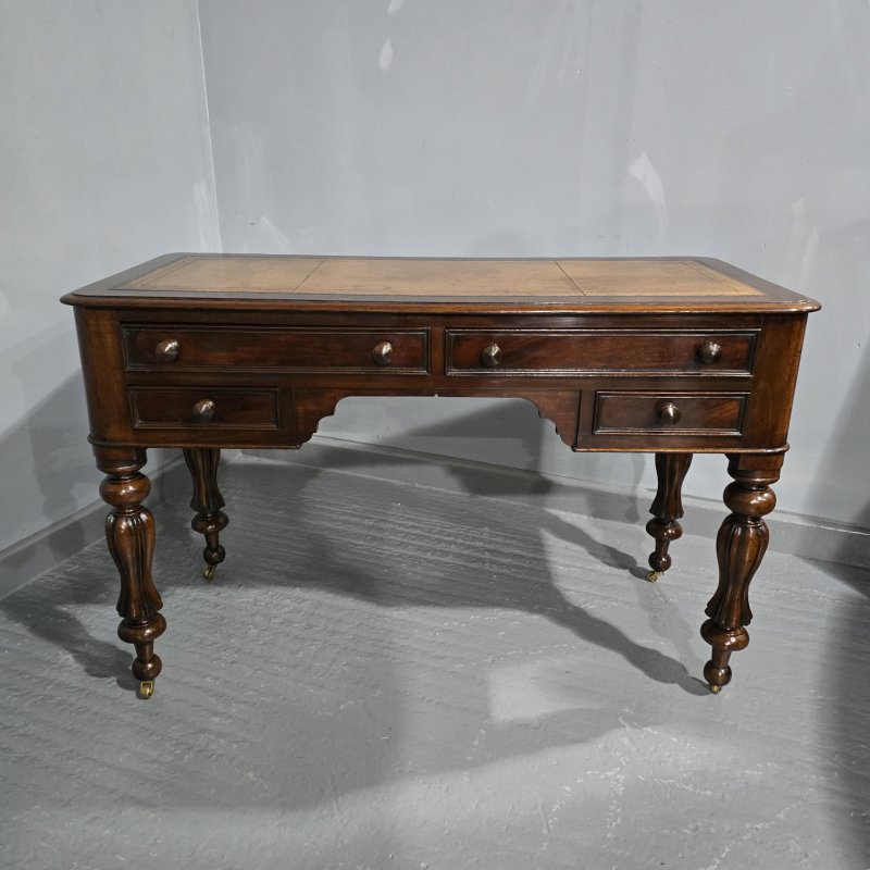 William 4th Freestanding Mahogany Desk - Image 3