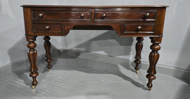 William 4th Freestanding Mahogany Desk - Image 7