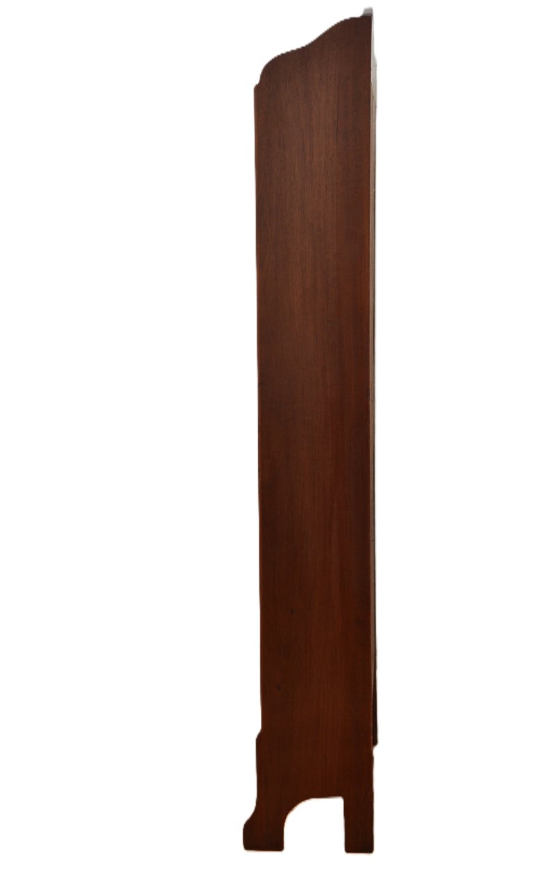 Slim Mahogany and Inlaid Open Bookcase c1900s - Image 14