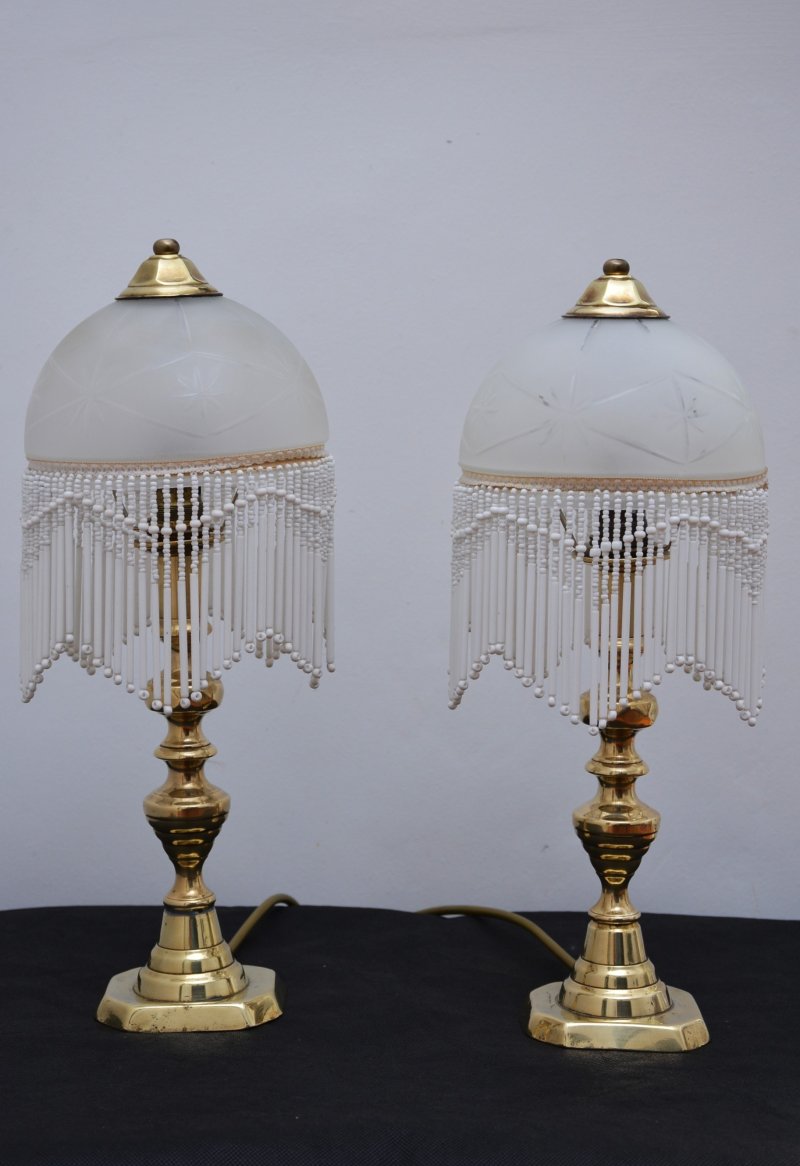Pair of Victorian Table Lamps in Brass - Image 8