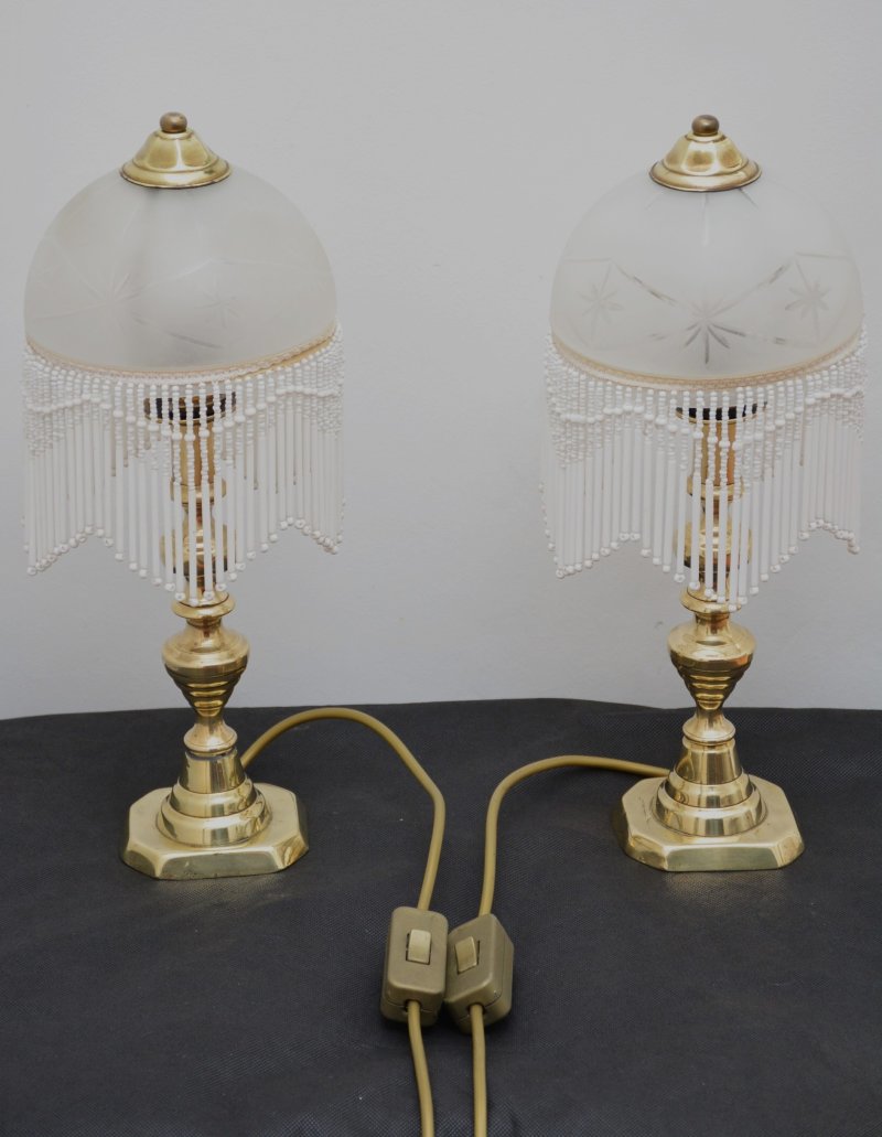Pair of Victorian Table Lamps in Brass - Image 11