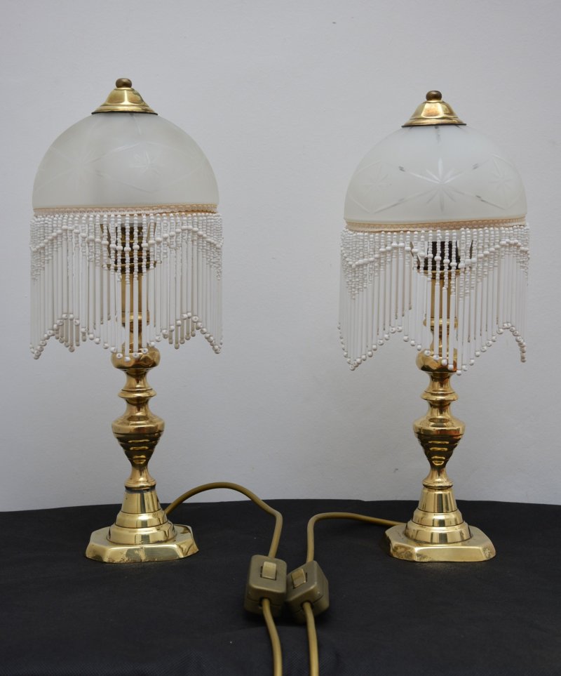 Pair of Victorian Table Lamps in Brass - Image 7