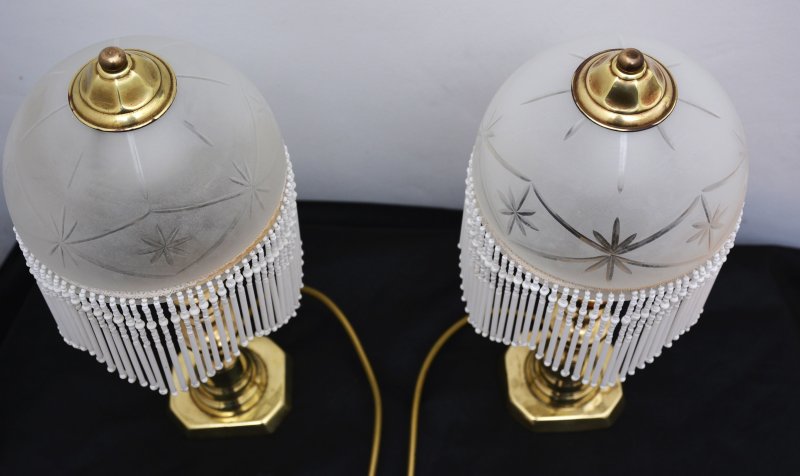 Pair of Victorian Table Lamps in Brass - Image 9