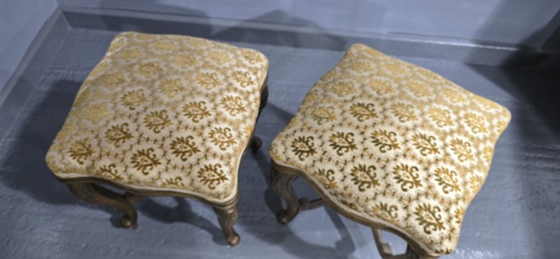 Pair French Gilt Stools - Image 7