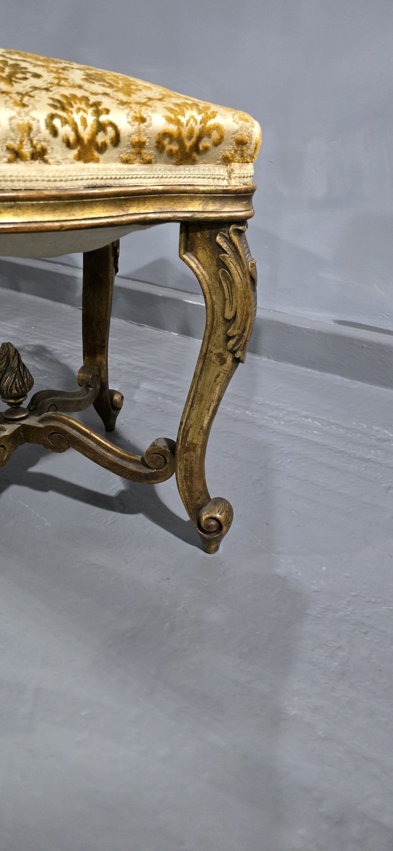 Pair French Gilt Stools - Image 5