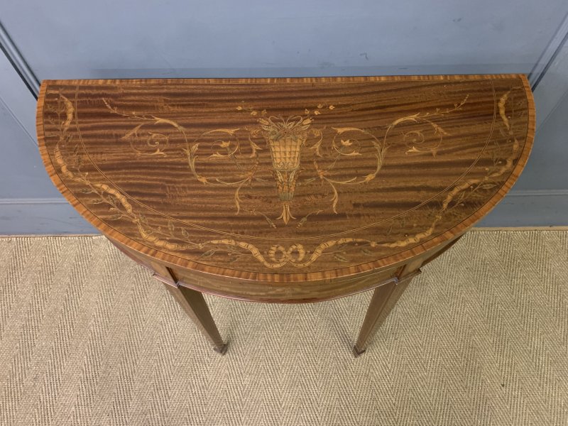 Fine Quality Inlaid Mahogany Card Table - Image 17