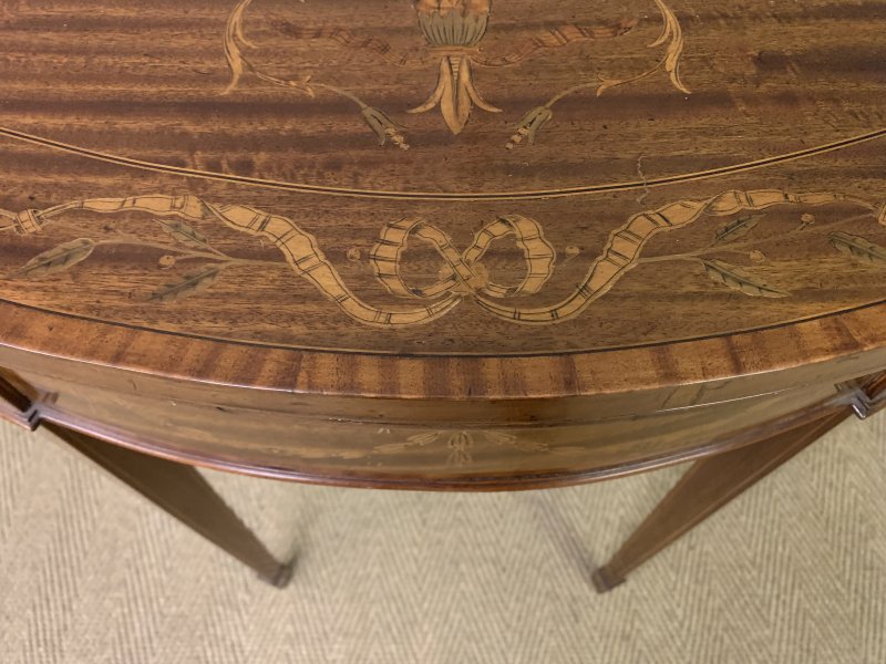 Fine Quality Inlaid Mahogany Card Table - Image 4