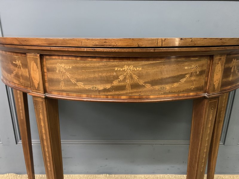 Fine Quality Inlaid Mahogany Card Table - Image 3