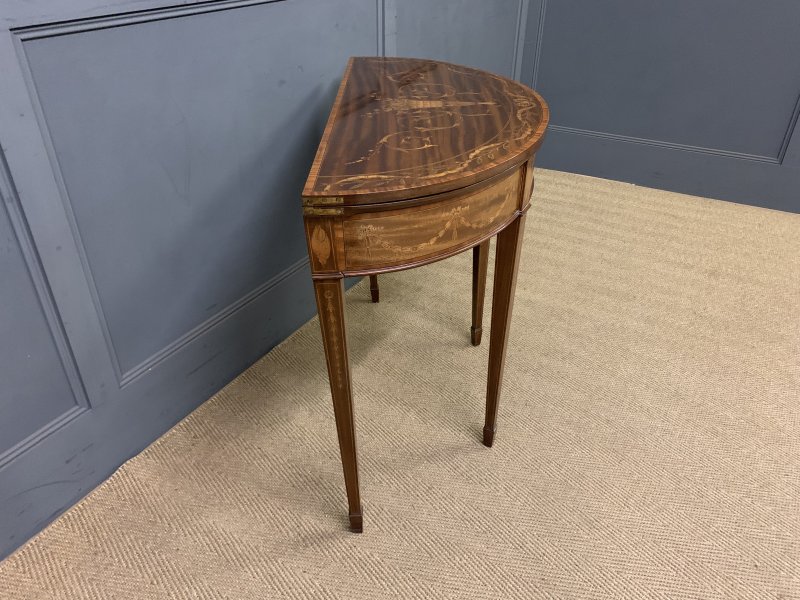 Fine Quality Inlaid Mahogany Card Table - Image 16