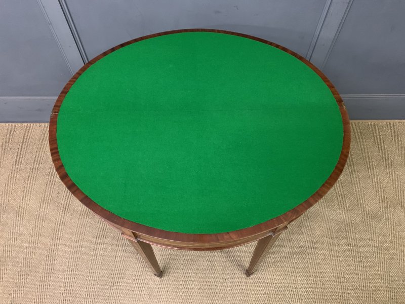 Fine Quality Inlaid Mahogany Card Table - Image 14