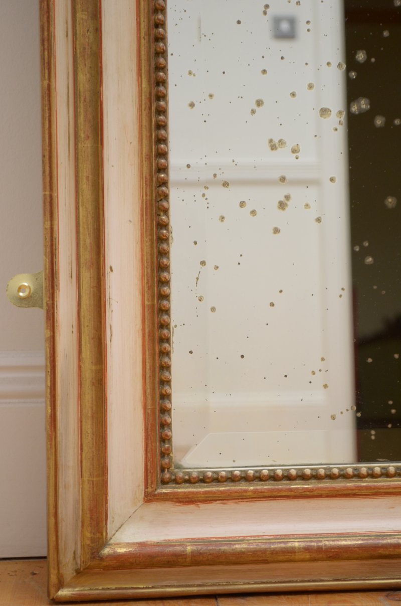 Gilded Chateau Wall Mirror with Crest H157cm Restored - Image 4