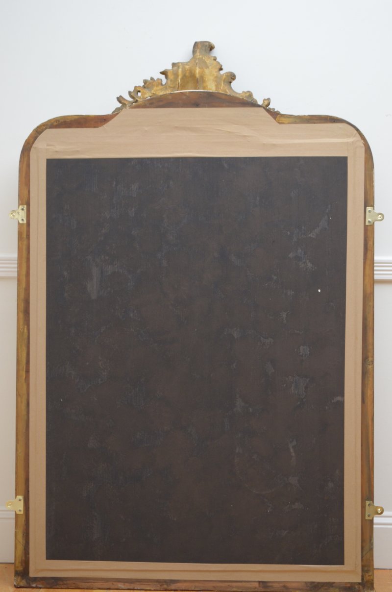 Gilded Chateau Wall Mirror with Crest H157cm Restored - Image 14