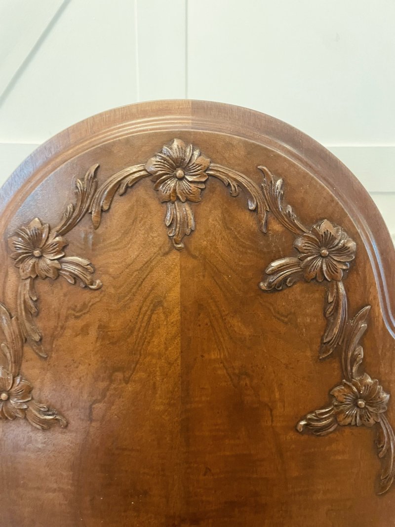 Antique Pair of Quality Carved Burr Walnut Single Beds - Image 19