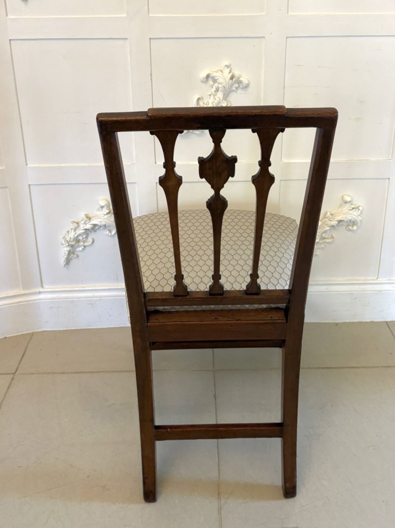 Antique Victorian English Mahogany Dining Chairs Set of 8 Carvers Newly Upholstered - Image 9
